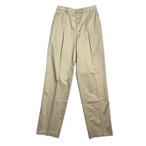 Vtg 1970s LEVIS Pants Womens Size 4 Khaki Pleated Sportswear Slacks Made‎ In USA